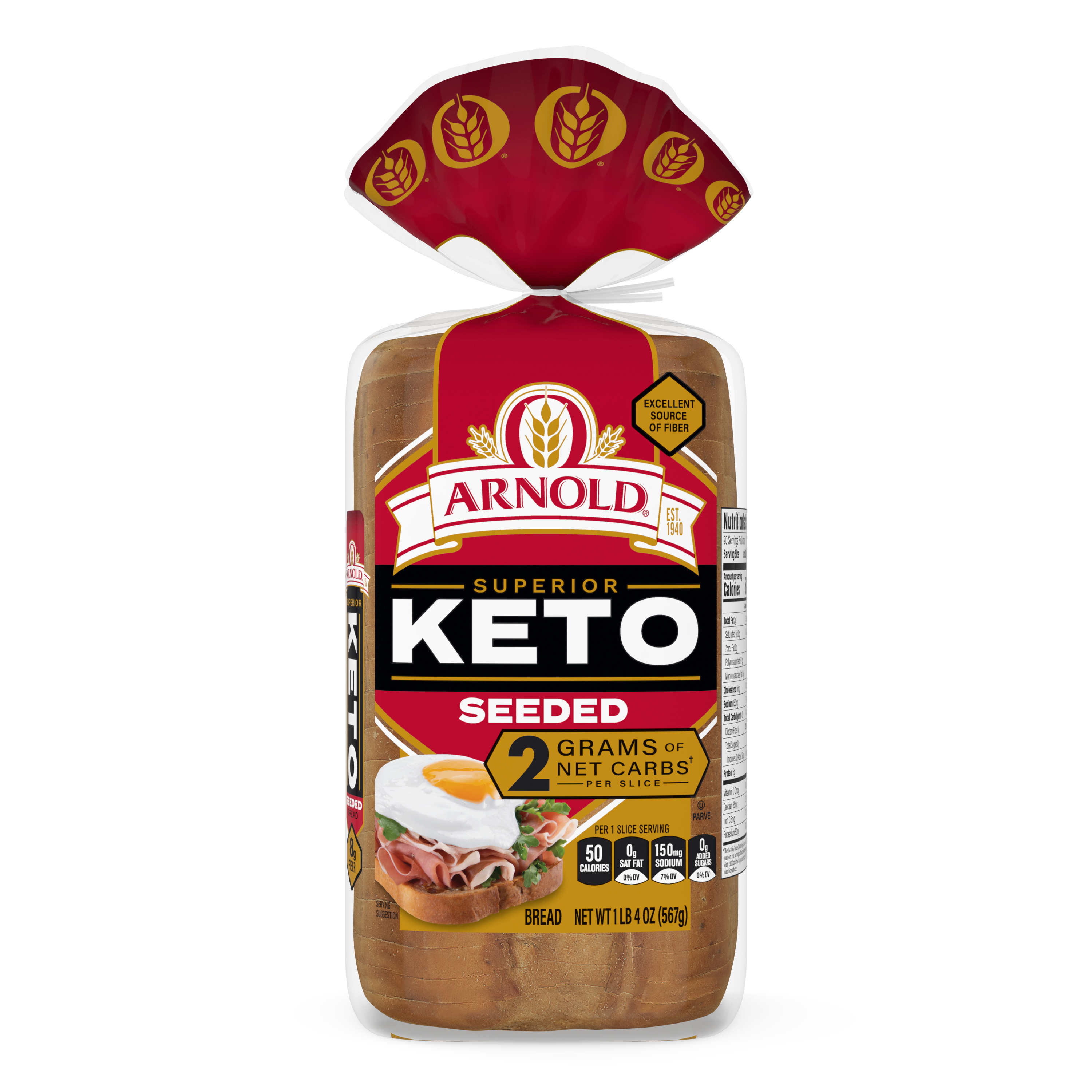 Arnold Keto Seeded Pack Shot